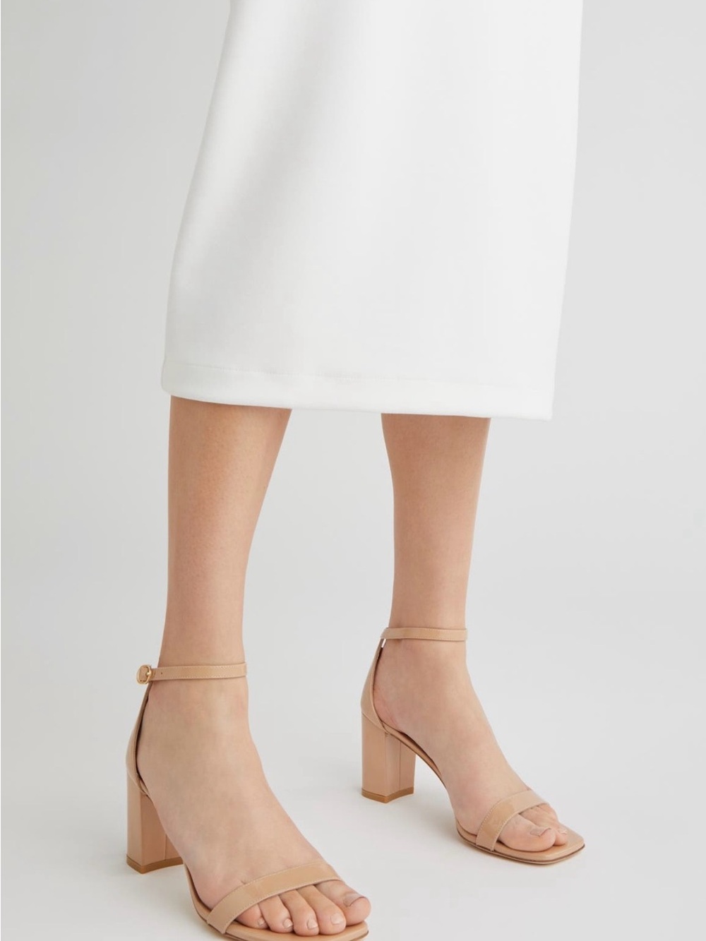 Stuart Weitzman Nudistcurve Block Heel Sandal - Picture 5 of 7